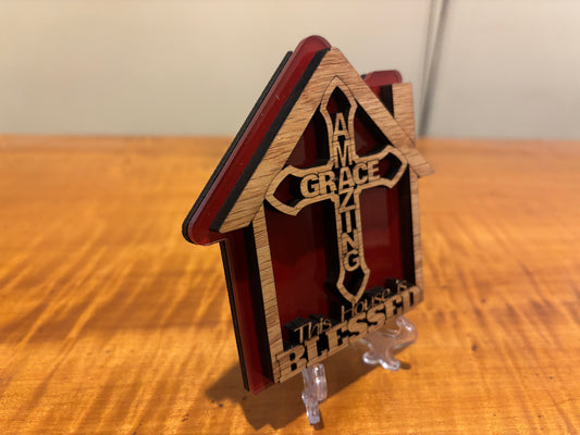 This House is Blessed - Amazing Grace 3D keepsake Plus